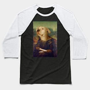 Mona Lisa Dogo Argentino Baseball T-Shirt